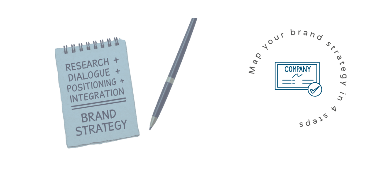 note pad featuring brand strategy elements